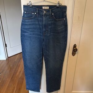 Madewell The Perfect Vintage Straight Jean, Dark Blue